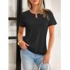 imageANRABESS Womens Short Sleeve Tops Summer Tshirts Cute Keyhole Neck Casual Basic Tee Dressy Work 2026 Spring Trendy OutfitsBlack