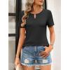 imageANRABESS Womens Short Sleeve Tops Summer Tshirts Cute Keyhole Neck Casual Basic Tee Dressy Work 2026 Spring Trendy OutfitsBlack