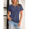 imageANRABESS Womens Short Sleeve Tops Summer Tshirts Cute Keyhole Neck Casual Basic Tee Dressy Work 2026 Spring Trendy OutfitsBlue Gray
