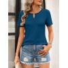 imageANRABESS Womens Short Sleeve Tops Summer Tshirts Cute Keyhole Neck Casual Basic Tee Dressy Work 2026 Spring Trendy OutfitsDeep Blue