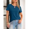 imageANRABESS Womens Short Sleeve Tops Summer Tshirts Cute Keyhole Neck Casual Basic Tee Dressy Work 2026 Spring Trendy OutfitsDeep Blue
