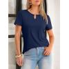 imageANRABESS Womens Short Sleeve Tops Summer Tshirts Cute Keyhole Neck Casual Basic Tee Dressy Work 2026 Spring Trendy OutfitsDeep Royal Blue