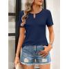 imageANRABESS Womens Short Sleeve Tops Summer Tshirts Cute Keyhole Neck Casual Basic Tee Dressy Work 2026 Spring Trendy OutfitsDeep Royal Blue