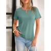 imageANRABESS Womens Short Sleeve Tops Summer Tshirts Cute Keyhole Neck Casual Basic Tee Dressy Work 2026 Spring Trendy OutfitsGreen
