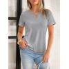 imageANRABESS Womens Short Sleeve Tops Summer Tshirts Cute Keyhole Neck Casual Basic Tee Dressy Work 2026 Spring Trendy OutfitsGrey