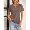 imageANRABESS Womens Short Sleeve Tops Summer Tshirts Cute Keyhole Neck Casual Basic Tee Dressy Work 2026 Spring Trendy OutfitsLight Brown