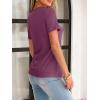 imageANRABESS Womens Short Sleeve Tops Summer Tshirts Cute Keyhole Neck Casual Basic Tee Dressy Work 2026 Spring Trendy OutfitsPurple Red