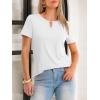 imageANRABESS Womens Short Sleeve Tops Summer Tshirts Cute Keyhole Neck Casual Basic Tee Dressy Work 2026 Spring Trendy OutfitsWhite