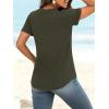 imageANRABESS Womens Short Sleeve V Neck Tops Summer Casual TShirts Blouses 2026 Spring Trendy Beach Vacation ClothesArmy Green