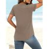 imageANRABESS Womens Short Sleeve V Neck Tops Summer Casual TShirts Blouses 2026 Spring Trendy Beach Vacation ClothesLight Khaki