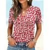 imageANRABESS Womens Short Sleeve V Neck Tops Summer Casual TShirts Blouses 2026 Spring Trendy Beach Vacation ClothesRed White Floral
