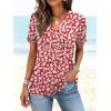 imageANRABESS Womens Short Sleeve V Neck Tops Summer Casual TShirts Blouses 2026 Spring Trendy Beach Vacation ClothesRed White Floral