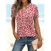 imageANRABESS Womens Short Sleeve V Neck Tops Summer Casual TShirts Blouses 2026 Spring Trendy Beach Vacation ClothesRed White Floral