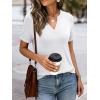 imageANRABESS Womens Short Sleeve V Neck Tops Summer Casual TShirts Blouses 2026 Spring Trendy Beach Vacation ClothesWhite
