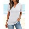 imageANRABESS Womens Short Sleeve V Neck Tops Summer Casual TShirts Blouses 2026 Spring Trendy Beach Vacation ClothesWhite