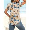 imageANRABESS Womens Short Sleeve V Neck Tops Summer Casual TShirts Blouses 2026 Spring Trendy Beach Vacation ClothesYellow Multicolored Floral