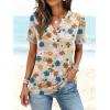 imageANRABESS Womens Short Sleeve V Neck Tops Summer Casual TShirts Blouses 2026 Spring Trendy Beach Vacation ClothesYellow Multicolored Floral