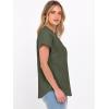 imageANRABESS Womens Spring Tops 2026 Short Sleeve Shirts Henley Dressy Casual Blouses V Neck Fashion Tunics Trendy Flowy ClothingArmy Green