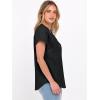 imageANRABESS Womens Spring Tops 2026 Short Sleeve Shirts Henley Dressy Casual Blouses V Neck Fashion Tunics Trendy Flowy ClothingBlack