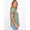 imageANRABESS Womens Spring Tops 2026 Short Sleeve Shirts Henley Dressy Casual Blouses V Neck Fashion Tunics Trendy Flowy ClothingGreen