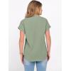 imageANRABESS Womens Spring Tops 2026 Short Sleeve Shirts Henley Dressy Casual Blouses V Neck Fashion Tunics Trendy Flowy ClothingLight Green