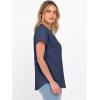 imageANRABESS Womens Spring Tops 2026 Short Sleeve Shirts Henley Dressy Casual Blouses V Neck Fashion Tunics Trendy Flowy ClothingNavy Blue