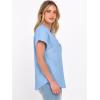 imageANRABESS Womens Spring Tops 2026 Short Sleeve Shirts Henley Dressy Casual Blouses V Neck Fashion Tunics Trendy Flowy ClothingSky Blue