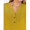 imageANRABESS Womens Spring Tops 2026 Short Sleeve Shirts Henley Dressy Casual Blouses V Neck Fashion Tunics Trendy Flowy ClothingYellow