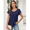imageANRABESS Womens T Shirts Pleated Short Sleeve Tops Summer Business Casual Dressy Blouses 2026 Cute Fashion ClothesDeep Royal Blue