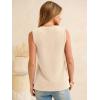 imageANRABESS Womens Tank Top Waffle Knit Sleeveless Henley Shirts 2026 Summer Loose Button Up V Neck Dressy Casual Tops ClothesBeige