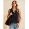 imageANRABESS Womens Tank Top Waffle Knit Sleeveless Henley Shirts 2026 Summer Loose Button Up V Neck Dressy Casual Tops ClothesBlack