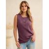 imageANRABESS Womens Tank Top Waffle Knit Sleeveless Henley Shirts 2026 Summer Loose Button Up V Neck Dressy Casual Tops ClothesMauve