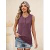 imageANRABESS Womens Tank Top Waffle Knit Sleeveless Henley Shirts 2026 Summer Loose Button Up V Neck Dressy Casual Tops ClothesMauve