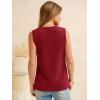 imageANRABESS Womens Tank Top Waffle Knit Sleeveless Henley Shirts 2026 Summer Loose Button Up V Neck Dressy Casual Tops ClothesRed