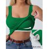 imageANRABESS Womens Tank Tops Built in Bra Summer Scoop Neck Sleeveless Basic Tee Ribbed Fitted Casual Shirts 2026 Trendy ClothesGreen