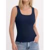 imageANRABESS Womens Tank Tops Built in Bra Summer Scoop Neck Sleeveless Basic Tee Ribbed Fitted Casual Shirts 2026 Trendy ClothesNavy Blue