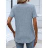 imageANRABESS Womens Tops Short Sleeve Henley Shirts Dressy Casual Blouse Summer Cute Tshirt 2026 Spring Lightweight Tunic SweaterLight Blue