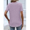 imageANRABESS Womens Tops Short Sleeve Henley Shirts Dressy Casual Blouse Summer Cute Tshirt 2026 Spring Lightweight Tunic SweaterLight Purple