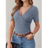 imageANRABESS Womens Tops Short Sleeve V Neck Sexy Ribbed Knit Slim Fit Lightweight Sweater 2026 Summer Dressy Casual TShirtsBlue