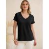 imageANRABESS Womens Tops Short Sleeve V Neck Shirts Summer Basic Tee Trendy Cute Tshirts 2026 Spring Casual OutfitsBlack