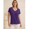 imageANRABESS Womens Tops Short Sleeve V Neck Shirts Summer Basic Tee Trendy Cute Tshirts 2026 Spring Casual OutfitsDark Purple