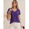imageANRABESS Womens Tops Short Sleeve V Neck Shirts Summer Basic Tee Trendy Cute Tshirts 2026 Spring Casual OutfitsDark Purple
