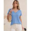 imageANRABESS Womens Tops Short Sleeve V Neck Shirts Summer Basic Tee Trendy Cute Tshirts 2026 Spring Casual OutfitsSky Blue