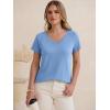 imageANRABESS Womens Tops Short Sleeve V Neck Shirts Summer Basic Tee Trendy Cute Tshirts 2026 Spring Casual OutfitsSky Blue
