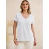 imageANRABESS Womens Tops Short Sleeve V Neck Shirts Summer Basic Tee Trendy Cute Tshirts 2026 Spring Casual OutfitsWhite