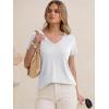 imageANRABESS Womens Tops Short Sleeve V Neck Shirts Summer Basic Tee Trendy Cute Tshirts 2026 Spring Casual OutfitsWhite