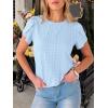 imageANRABESS Womens Tops Summer Eyelet Petal Short Sleeve T Shirts Dressy Casual Blouses Ladies Basic Tees 2026 Spring ClothesSky Blue