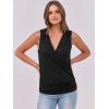 imageANRABESS Womens V Neck Tank Tops Wrap Banded Hem Shirts Sleeveless Ruched Going Out Blouse 2026 Summer Fashion ClothingBlack