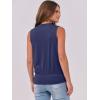 imageANRABESS Womens V Neck Tank Tops Wrap Banded Hem Shirts Sleeveless Ruched Going Out Blouse 2026 Summer Fashion ClothingNavy Blue