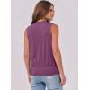 imageANRABESS Womens V Neck Tank Tops Wrap Banded Hem Shirts Sleeveless Ruched Going Out Blouse 2026 Summer Fashion ClothingViolet